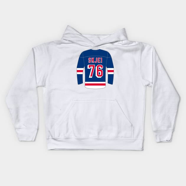 New York Rangers - Brady Skjei Kids Hoodie by swiftscuba